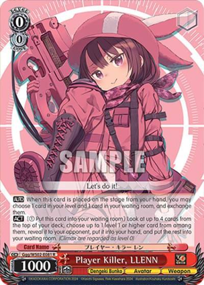 Player Killer LLENN Ggg/WS02-E081 R Dengeki Bunko Card