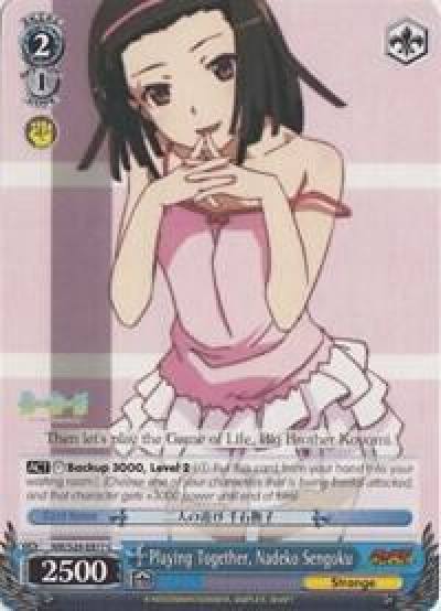 Playing Together Nadeko Sengoku NM/S24-E077 NISEMONOGATARI Card