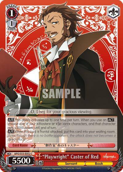 Playwright Caster of Red APO/S53-E052 C Fate/Apocrypha Card