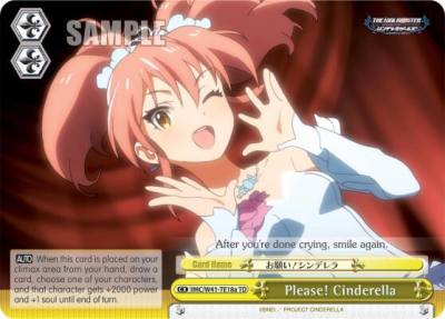 Please Cinderella Yellow A IMC/W41-TE18a TD The iDOLM@STER Cinderella Girls Card