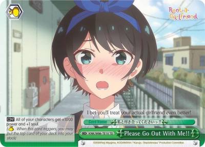 Please Go Out With Me KNK/W86-TE10 TD Rent-A-Girlfriend Card
