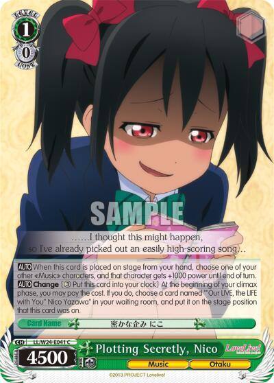 Plotting Secretly Nico LL/W24-E041 C Love Live! Card