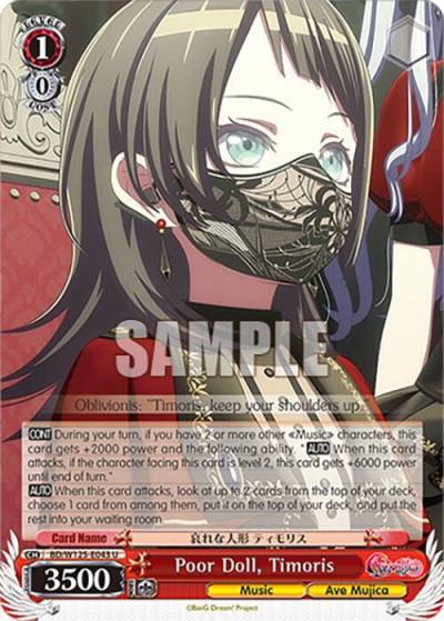 Poor Doll Timoris BD/W125-E043 U MyGO!!!!! x Ave Mujica Card