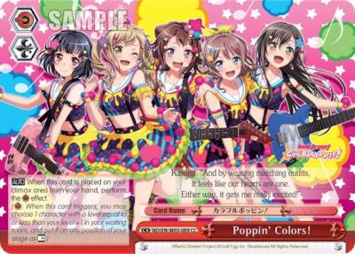PoppinColors BD/EN-W03-089 CC BanG Dream! Girls Band Party! MULTI LIVE Card