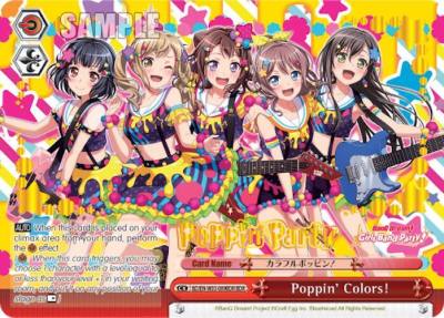 PoppinColors BDR BD/EN-W03-089BDR BDR BanG Dream! Girls Band Party! MULTI LIVE Card