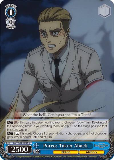 Porco Taken Aback AOT/SX04-084 C Attack On Titan: Final Season Card