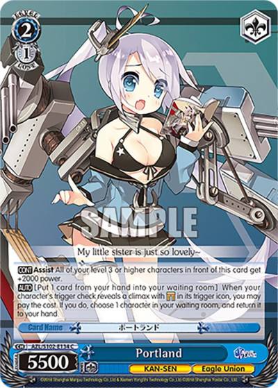 Portland AZL/S102-E134 C Azur Lane Card