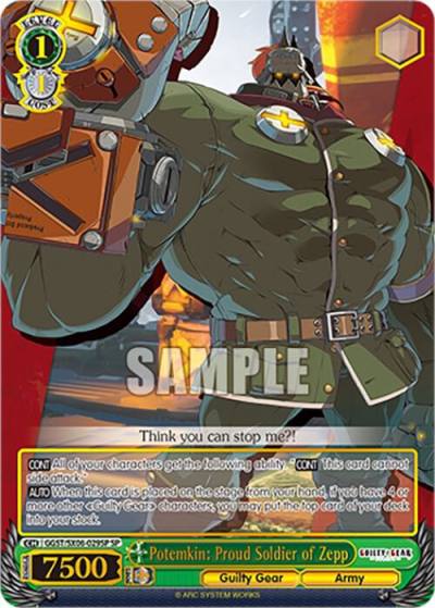 Potemkin Proud Soldier of Zepp SP GGST/SX06-029SP SP Guilty Gear -Strive- Card