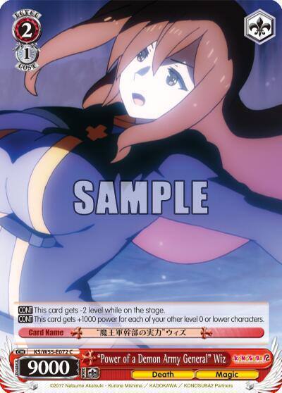 Power of a Demon Army General Wiz KS/W55-E072 C KonoSuba 2 Card