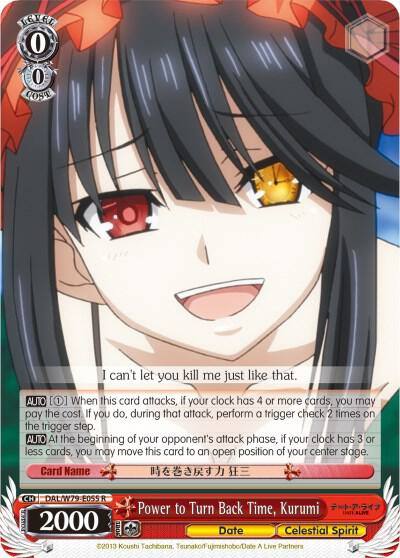 Power to Turn Back Time Kurumi DAL/W79-E055 R Date A Live Card