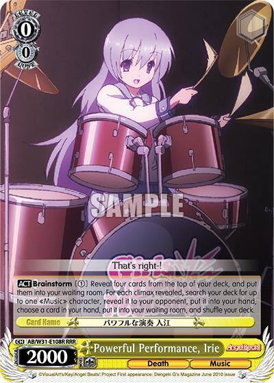 Powerful Performance Irie AB/W31-E108 C Angel Beats! Re:Edit Card