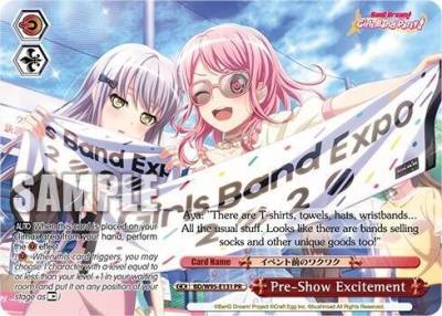 Pre Show Excitement PR BD/W95-E131 PR BanG Dream! Girls Band Party! 5th Anniversary Card