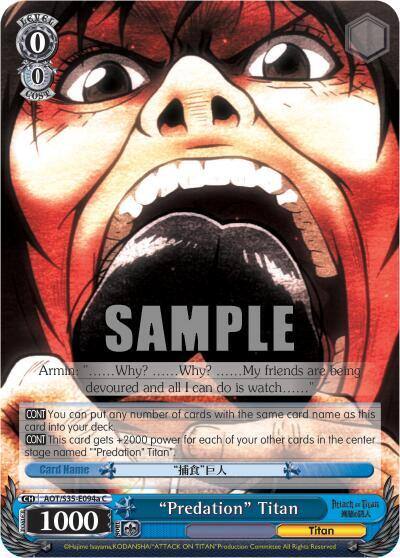 Predation Titan A AOT/S35-E094a C Attack on Titan Card
