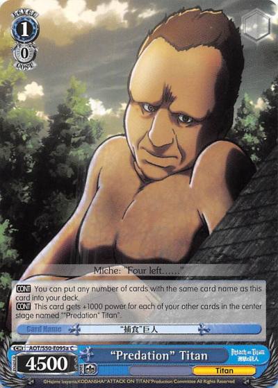 Predation Titan A AOT/S50-E095a C Attack on Titan Vol. 2 Card