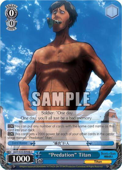 Predation Titan B AOT/S35-E094b C Attack on Titan Card