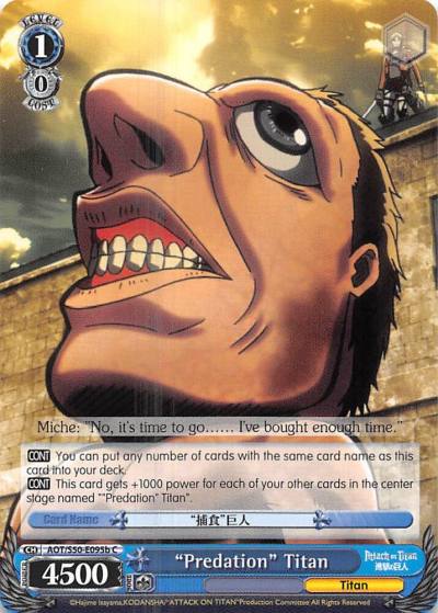 Predation Titan B AOT/S50-E095b C Attack on Titan Vol. 2 Card
