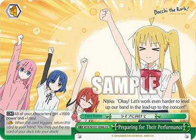Preparing for Their Performance BTR/W107-E066 CC BOCCHI THE ROCK! Card