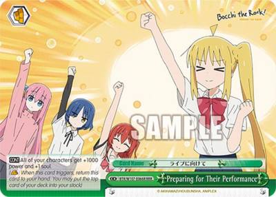 Preparing for Their Performance RRR BTR/W107-E066R RRR BOCCHI THE ROCK! Card