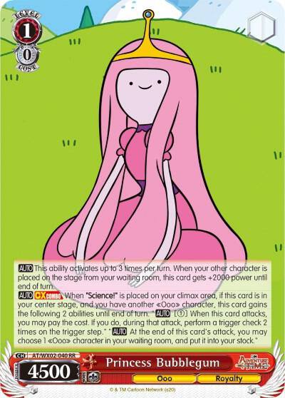 Princess Bubblegum AT/WX02-040 RR Adventure Time Card
