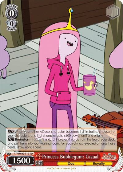 Princess Bubblegum Casual AT/WX02-T12 TD Adventure Time Card