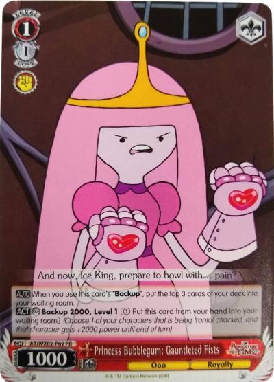 Princess Bubblegum Gauntleted Fists AT/WX02-P02 PR Adventure Time Card