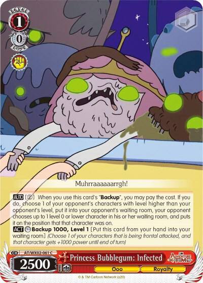 Princess Bubblegum Infected AT/WX02-061 C Adventure Time Card