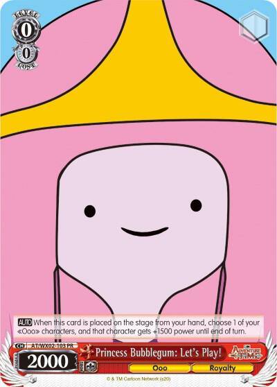 Princess Bubblegum Lets Play AT/WX02-103 PR Adventure Time Card