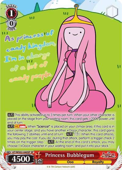 Princess Bubblegum SP AT/WX02-040SP SP Adventure Time Card