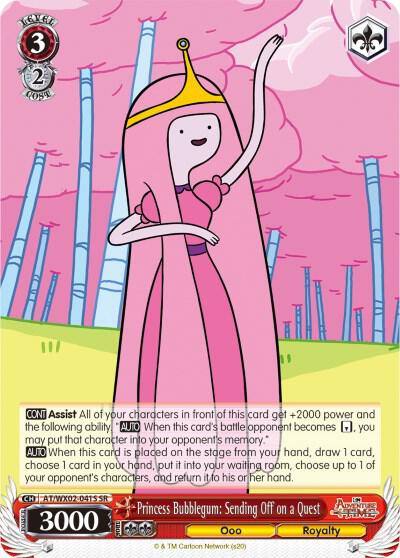 Princess Bubblegum Sending Off on a Quest SR AT/WX02-041S SR Adventure Time Card