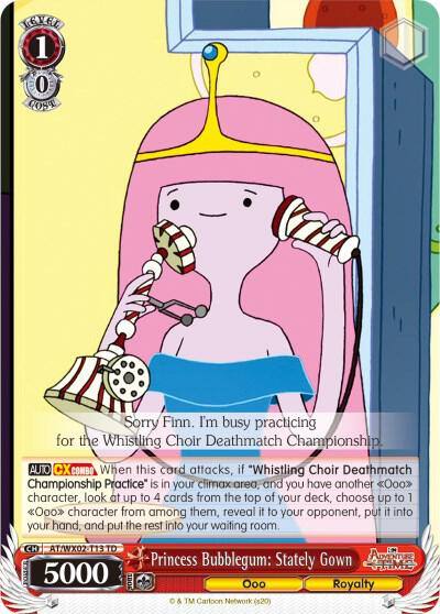 Princess Bubblegum Stately Gown AT/WX02-T13 TD Adventure Time Card