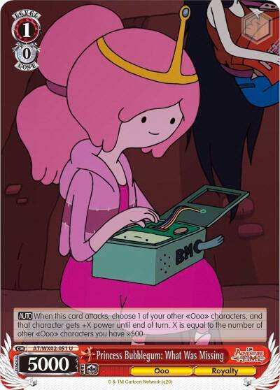 Princess Bubblegum What Was Missing AT/WX02-051 U Adventure Time Card