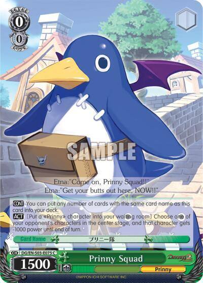 Prinny Squad DG/EN-S03-E075 C Disgaea Card