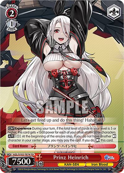 Prinz Heinrich AZL/S102-TE74 TD Azur Lane Card