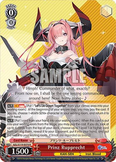 Prinz Rupprecht AZL/S119-E070 R Azur Lane Vol. 2 Card