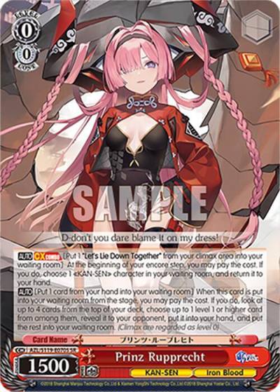Prinz Rupprecht SR AZL/S119-E070S SR Azur Lane Vol. 2 Card