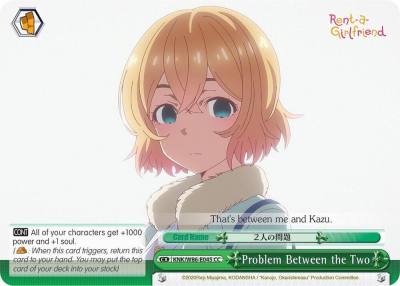 Problem Between the Two KNK/W86-E045 CC Rent-A-Girlfriend Card