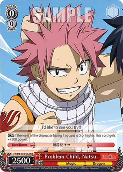 Problem Child Natsu FT/EN-S02-062 C RE Fairy Tail Chronicle Set Card