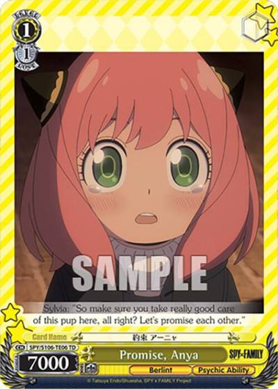 Promise Anya SPY/S106-TE06 TD SPY x FAMILY Card