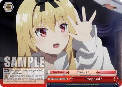 Proposal ARI/S103-E068 CC Arifureta: From Commonplace to World's Strongest Card