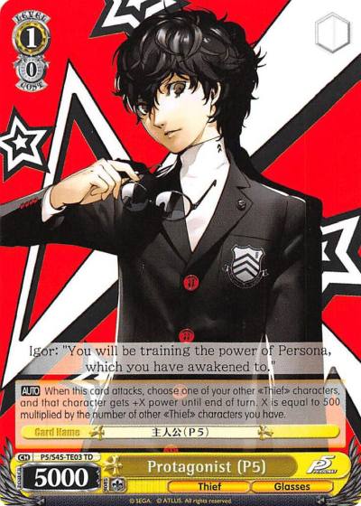 Protagonist P5 P5/S45-TE03 TD Persona 5 Card