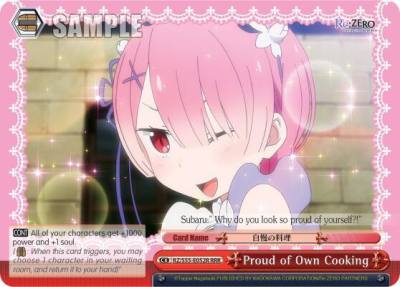 Proud of Own Cooking RRR RZ/S55-E052R RRR Re:ZERO Vol.2 Card