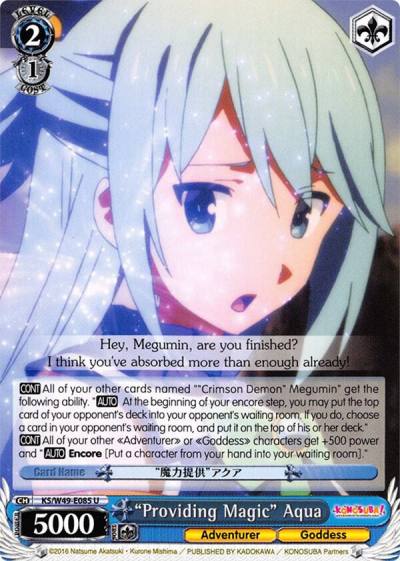 Providing Magic Aqua KS/W49-E085 U KonoSuba Card
