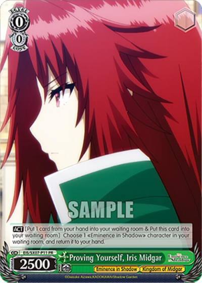 Proving Yourself Iris Midgar PR EIS/SX07-P11 The Eminence in Shadow Card