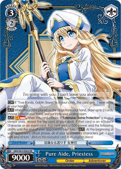 Pure Aide Priestess GBS/S63-E064 RR Goblin Slayer Card