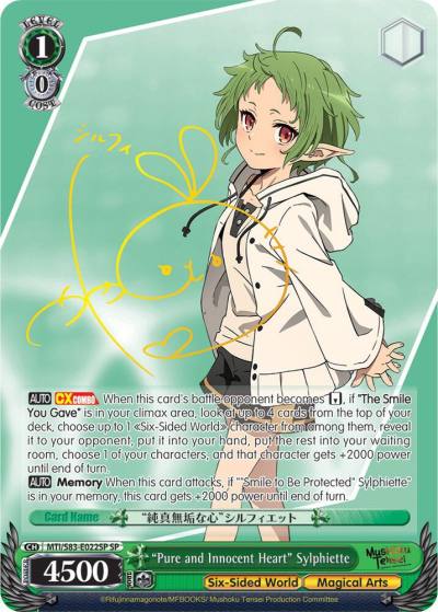 Pure and Innocent Heart Sylphiette SP MTI/S83-E022SP SP Mushoku Tensei: Jobless Reincarnation Card