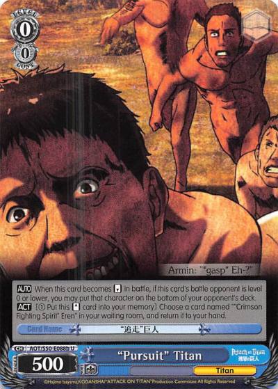 Pursuit Titan B AOT/S50-E088b U Attack on Titan Vol. 2 Card