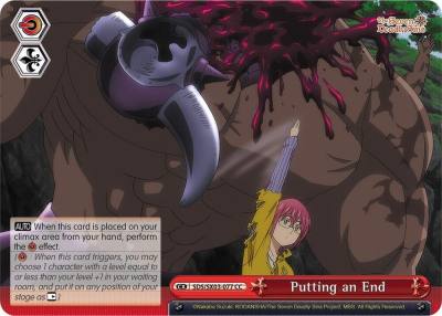 Putting an End SDS/SX03-077 CC The Seven Deadly Sins Card