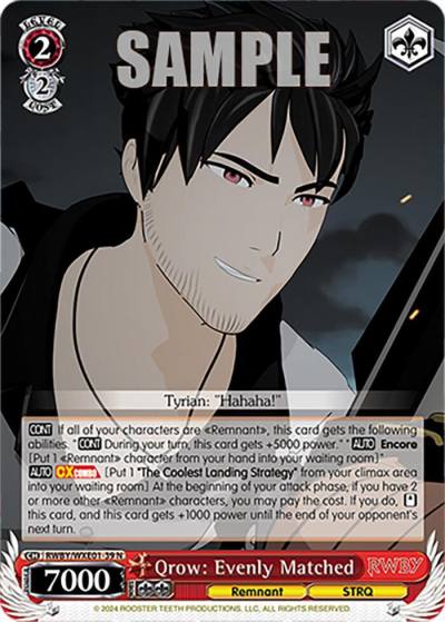 Qrow Evenly Matched RWBY/WXE01-39 N RWBY Premium Booster Card