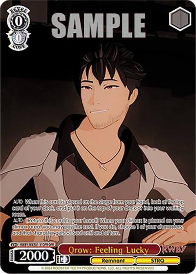 Qrow Feeling Lucky OFR RWBY/WXE01-31OFR OFR RWBY Premium Booster Card