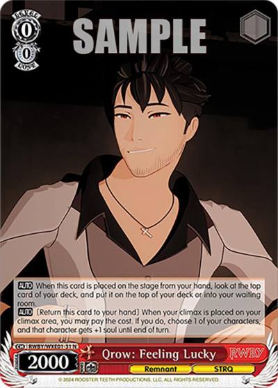 Qrow Feeling Lucky RWBY/WXE01-31 N RWBY Premium Booster Card